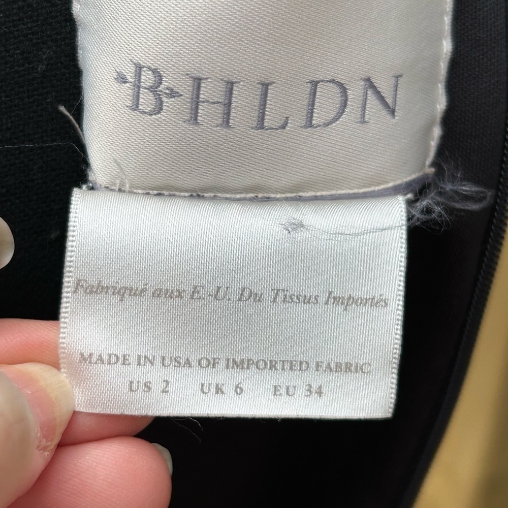 BHLDN dress. Sleeveless. Black. Size 2 - Picture 7 of 9